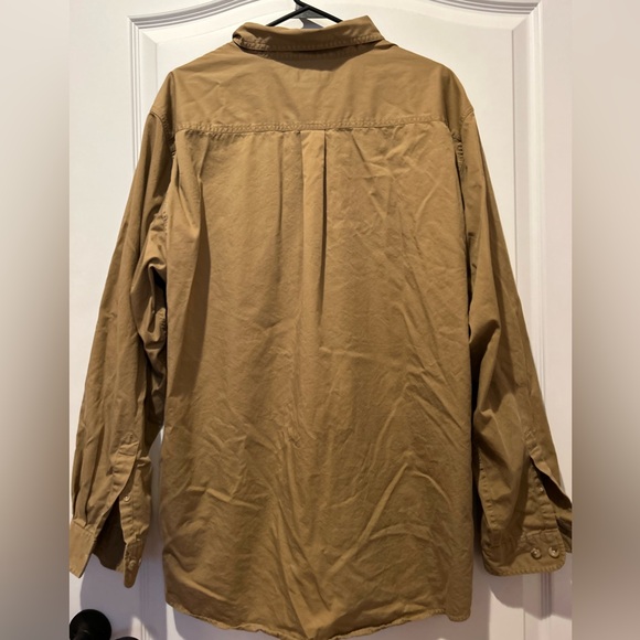 Carhartt Men’s Button Down Tan XL Tall Shirt - Picture 4 of 4
